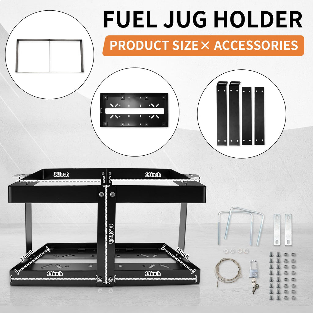 5 Gallon Fuel Jug Holder with Lock S34592
