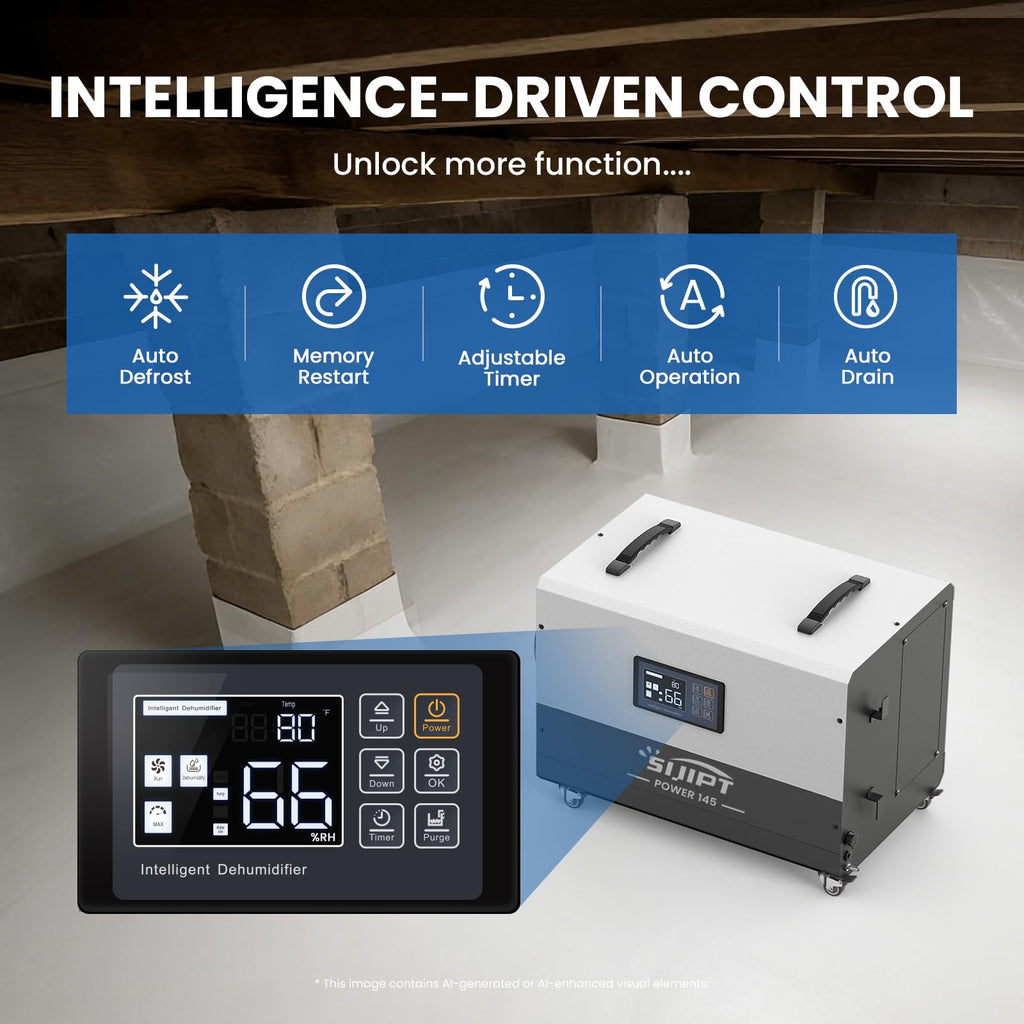 145 Pints Commercial Dehumidifier with Pump & Drain V226
