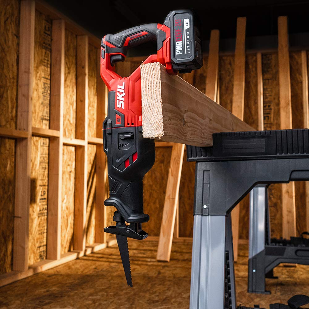 20V Brushless Reciprocating Saw Kit with Battery and Charger Y71206