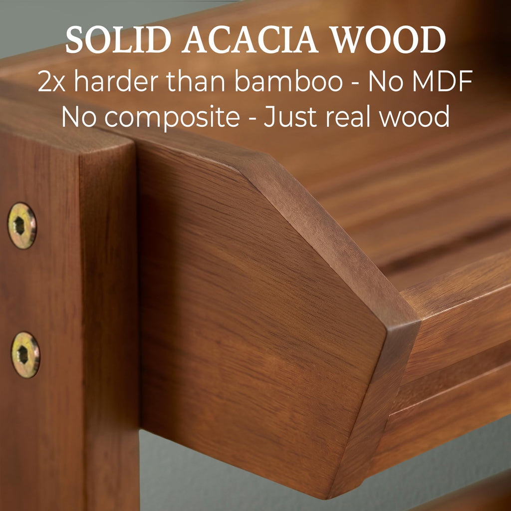 3 Tier Acacia Wood Fruit Basket U994