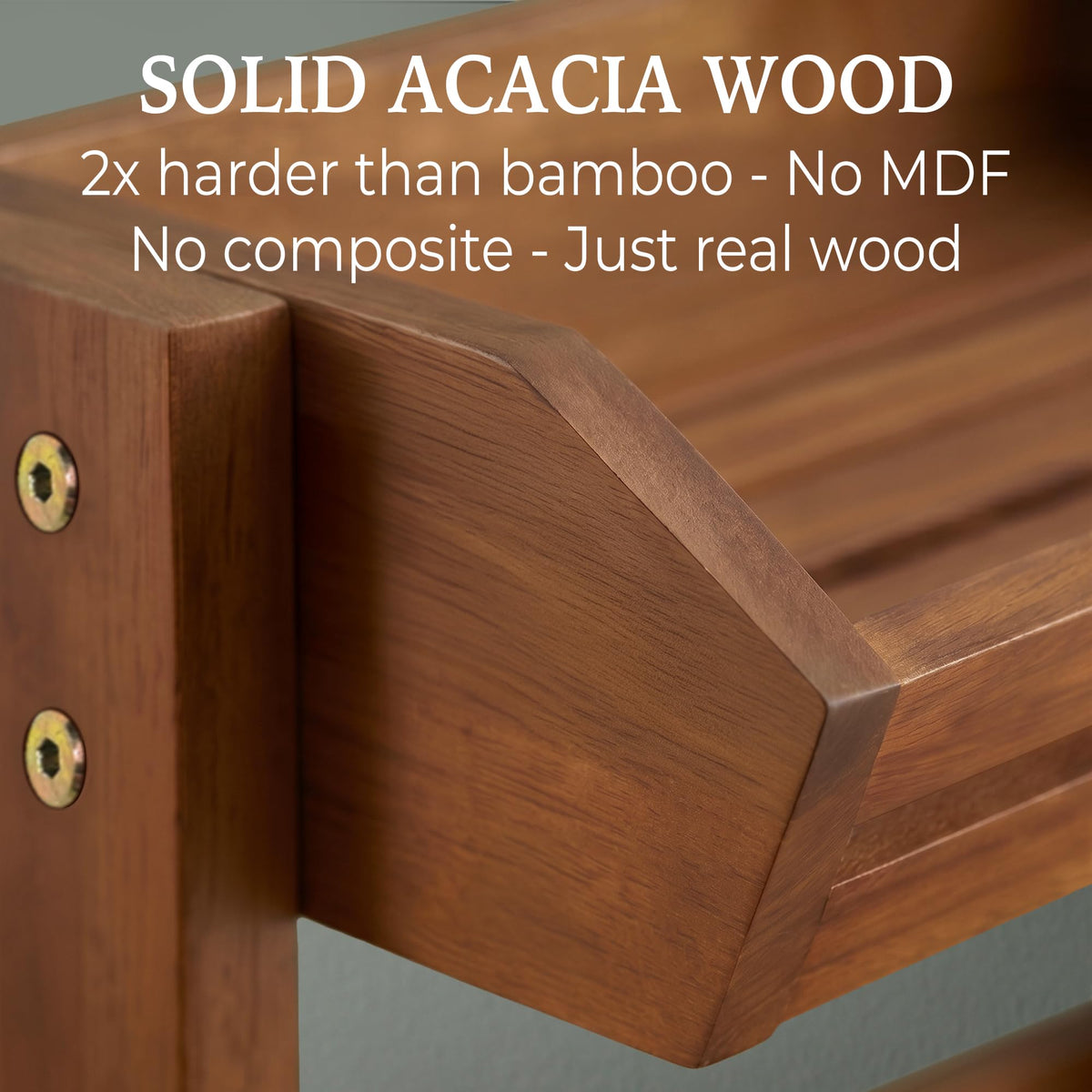 3 Tier Acacia Wood Fruit Basket U994