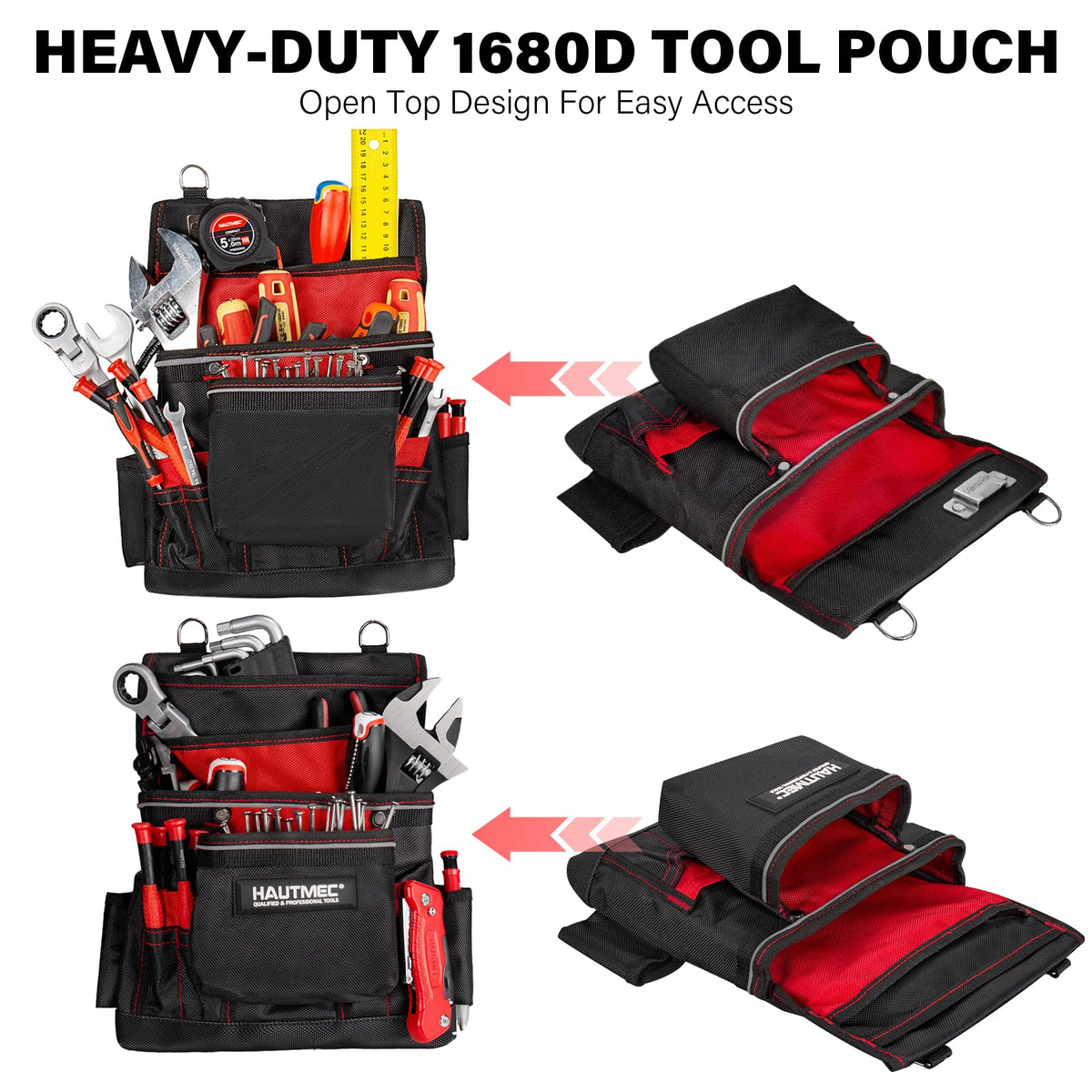 Heavy Duty 19-Pocket Tool Belt with Suspenders K120