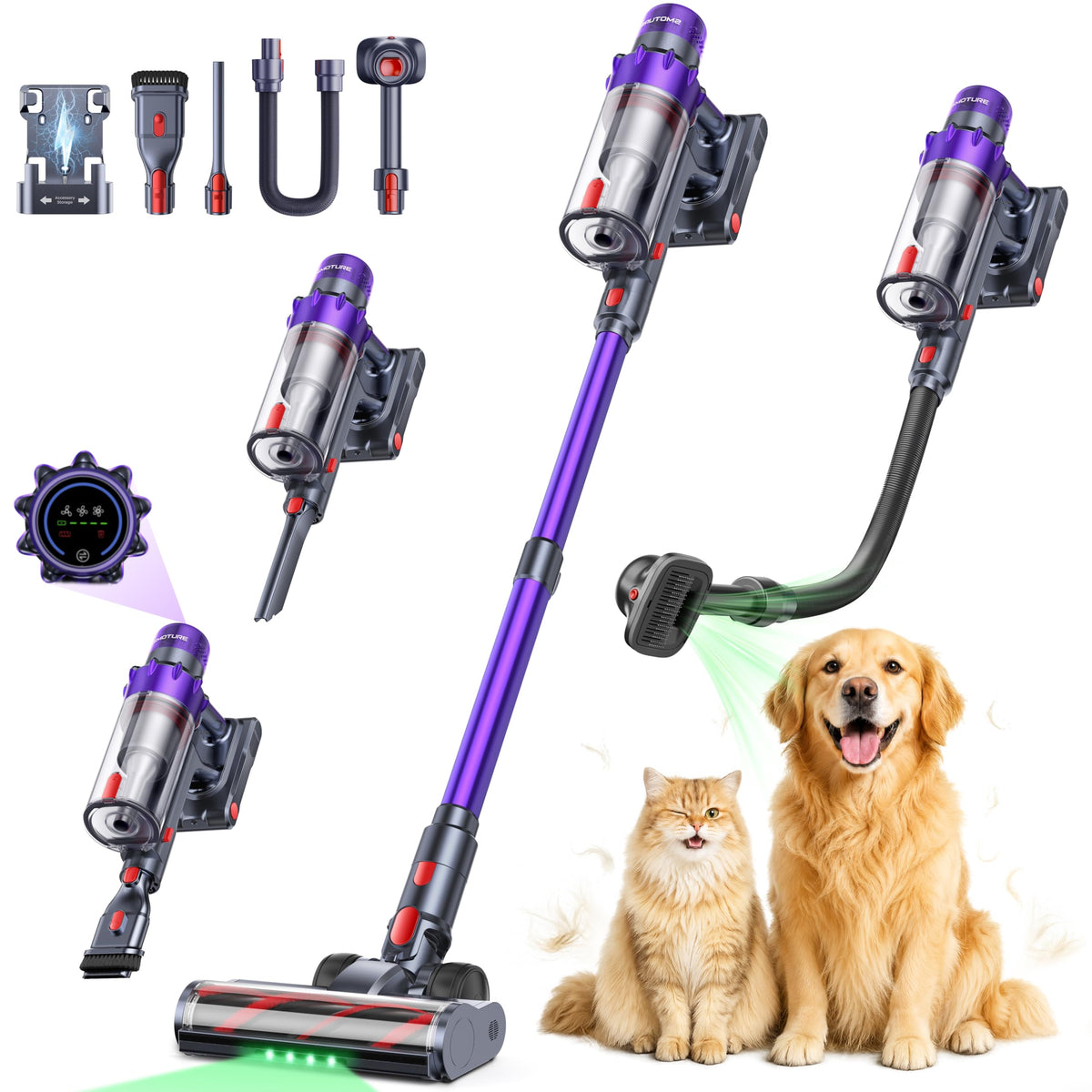 650W 55KPA 70Mins Cordless Stick Vacuum Cleaner T174