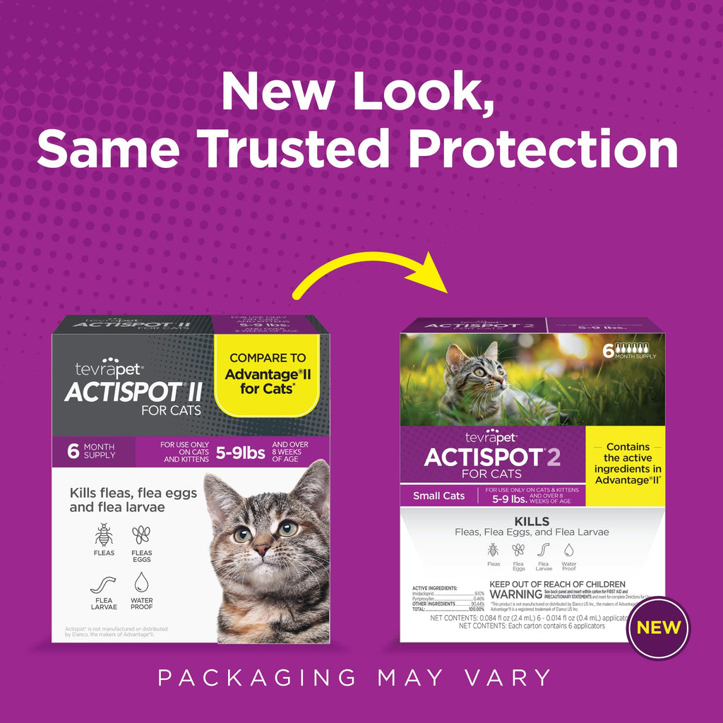 Flea Treatment for Small & Medium Cats 5-9 lbs, 6 Doses Q36704