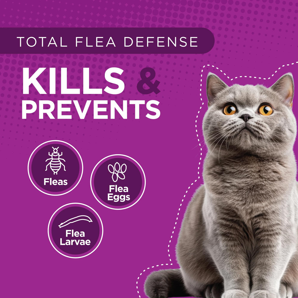 Flea Treatment for Small & Medium Cats 5-9 lbs, 6 Doses Q36704