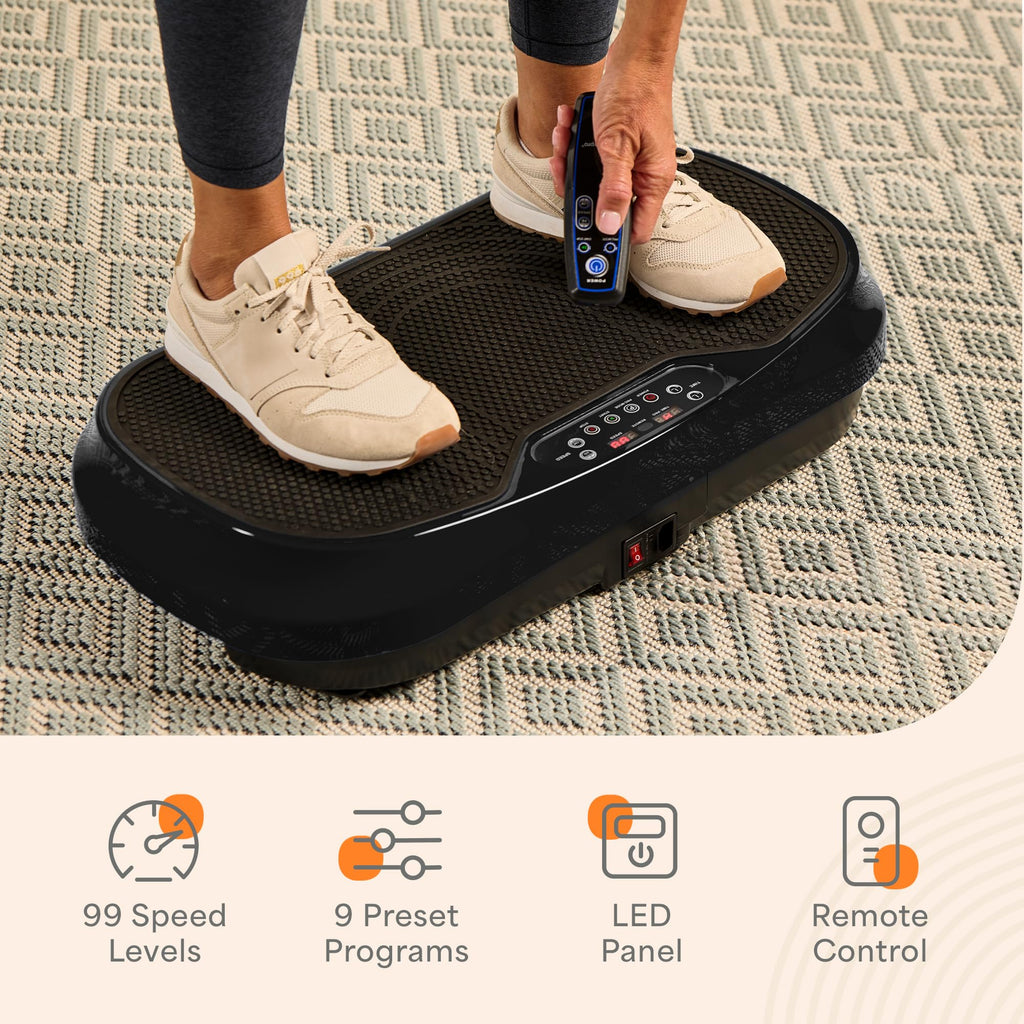 Mini Vibration Plate Exercise Machine with Resistance Bands C58184
