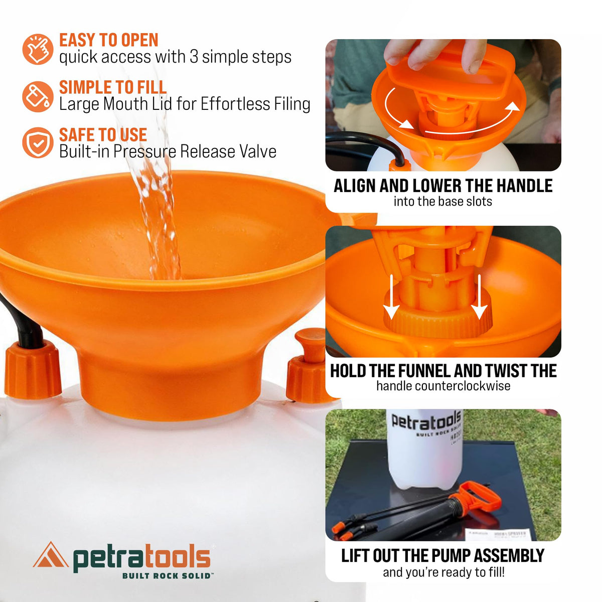 1 Gallon Garden Pump Sprayer with 52-in Hose & 2 Nozzles S195