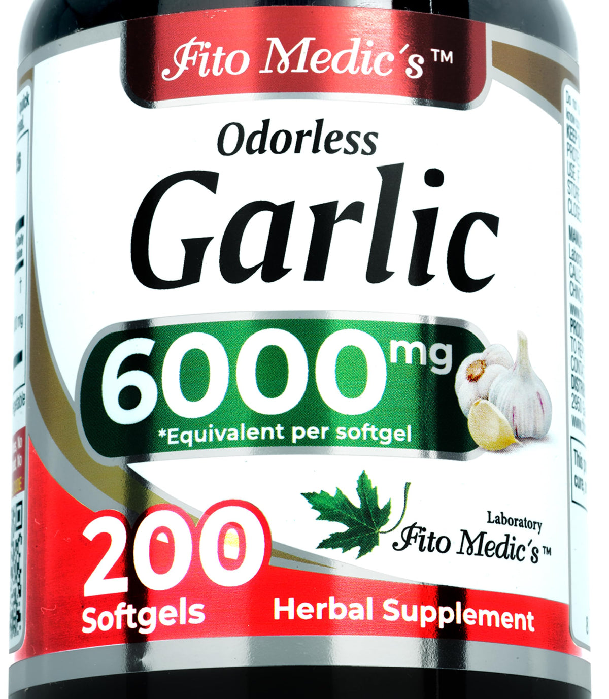Garlic Supplements 200 Softgels F814337