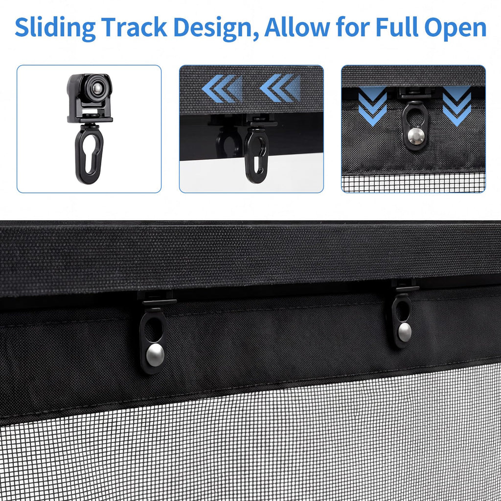 72x80 Inch Retractable Magnetic Screen Door H9198