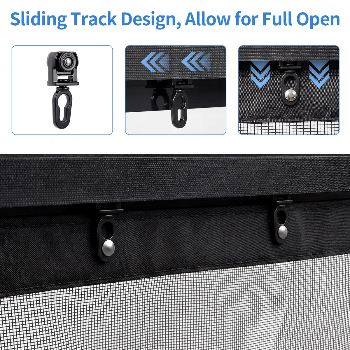 72x80 Inch Retractable Magnetic Screen Door H9198