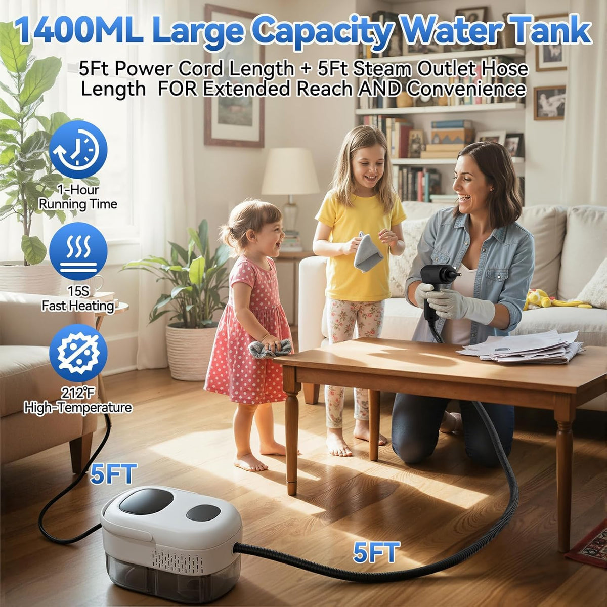 2500W High-Pressure Steam Cleaner W711