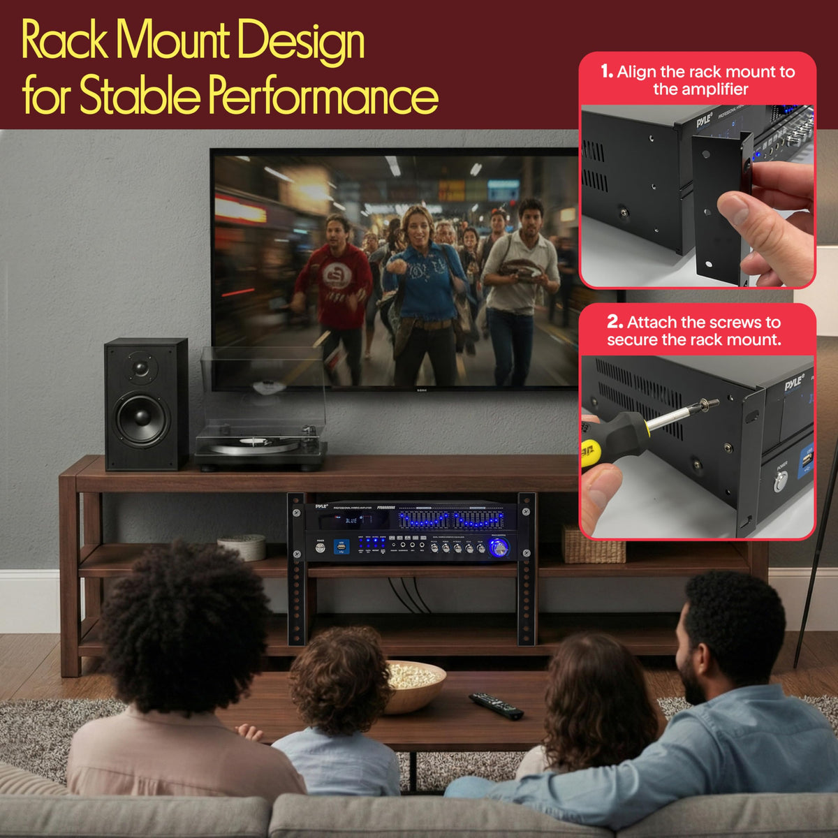 2000W 6-Channel Bluetooth Hybrid Home Amplifier Y213767