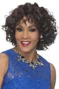 12" Medium Length Loose Mixed Curls Side Part Synthetic Wig Q8973