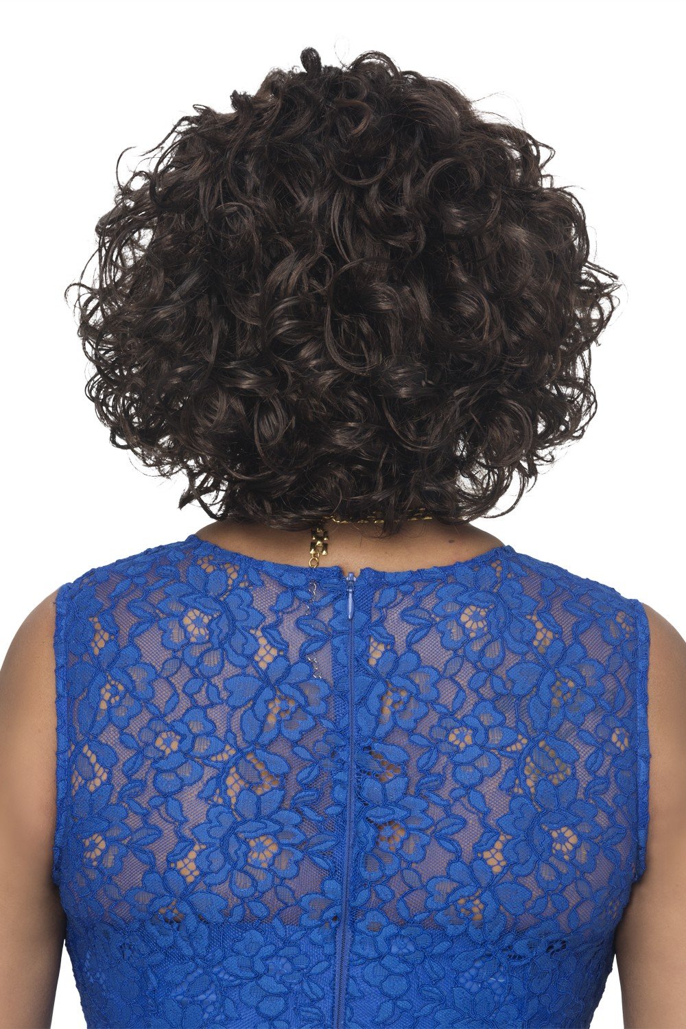 12" Medium Length Loose Mixed Curls Side Part Synthetic Wig Q8973