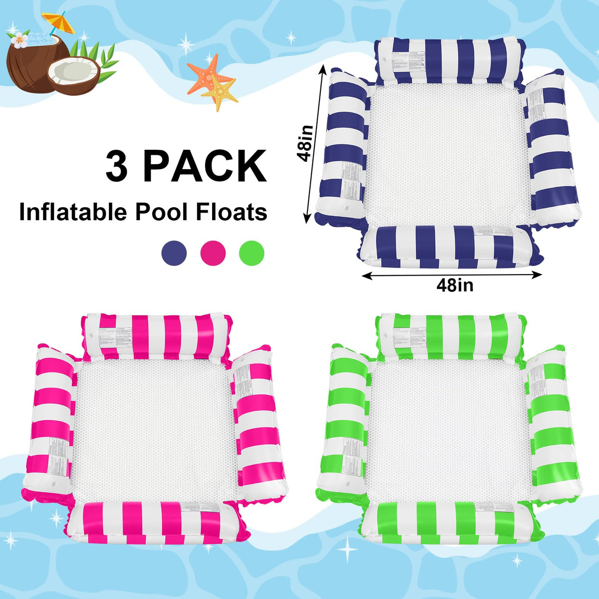 Inflatable Pool Floats Adult K5078