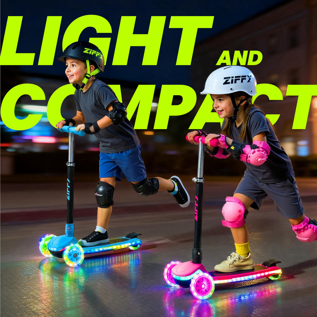 Light-Up 3 Wheel Kids Scooter with LED Lights W740791