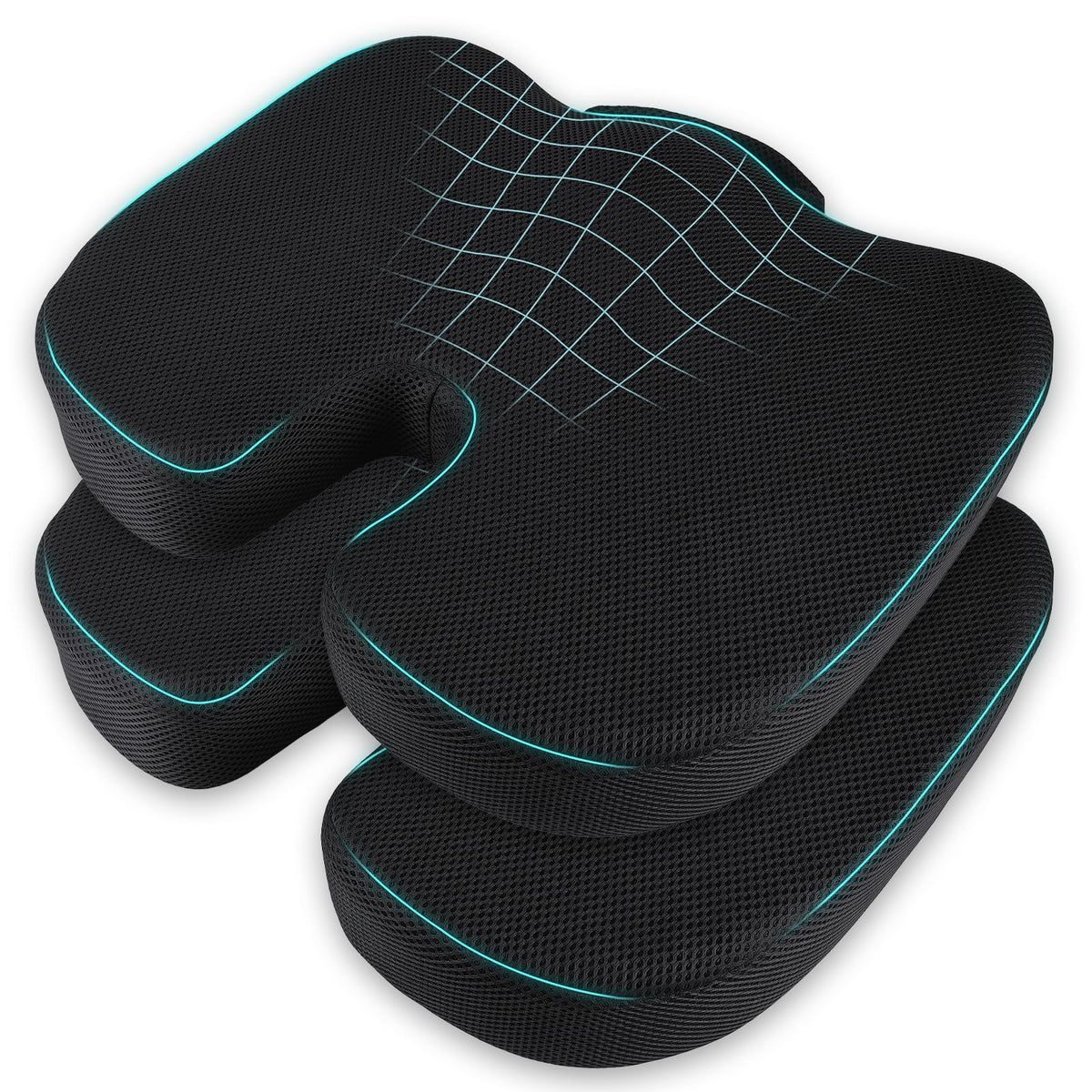 Breathable Mesh 18x14x3 inches Stadium Seat Cushions W990998