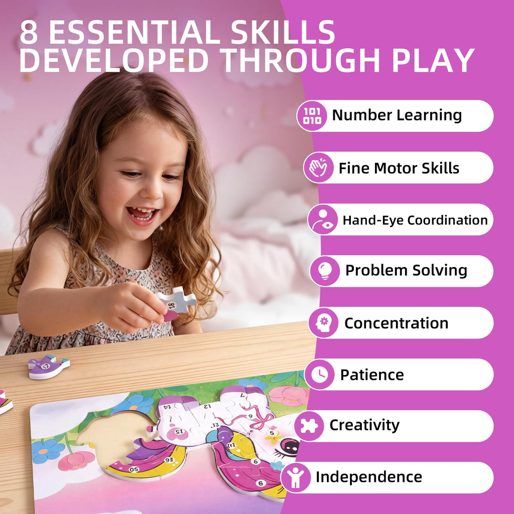 Wooden Puzzle for Toddlers Age 3-5 K701198