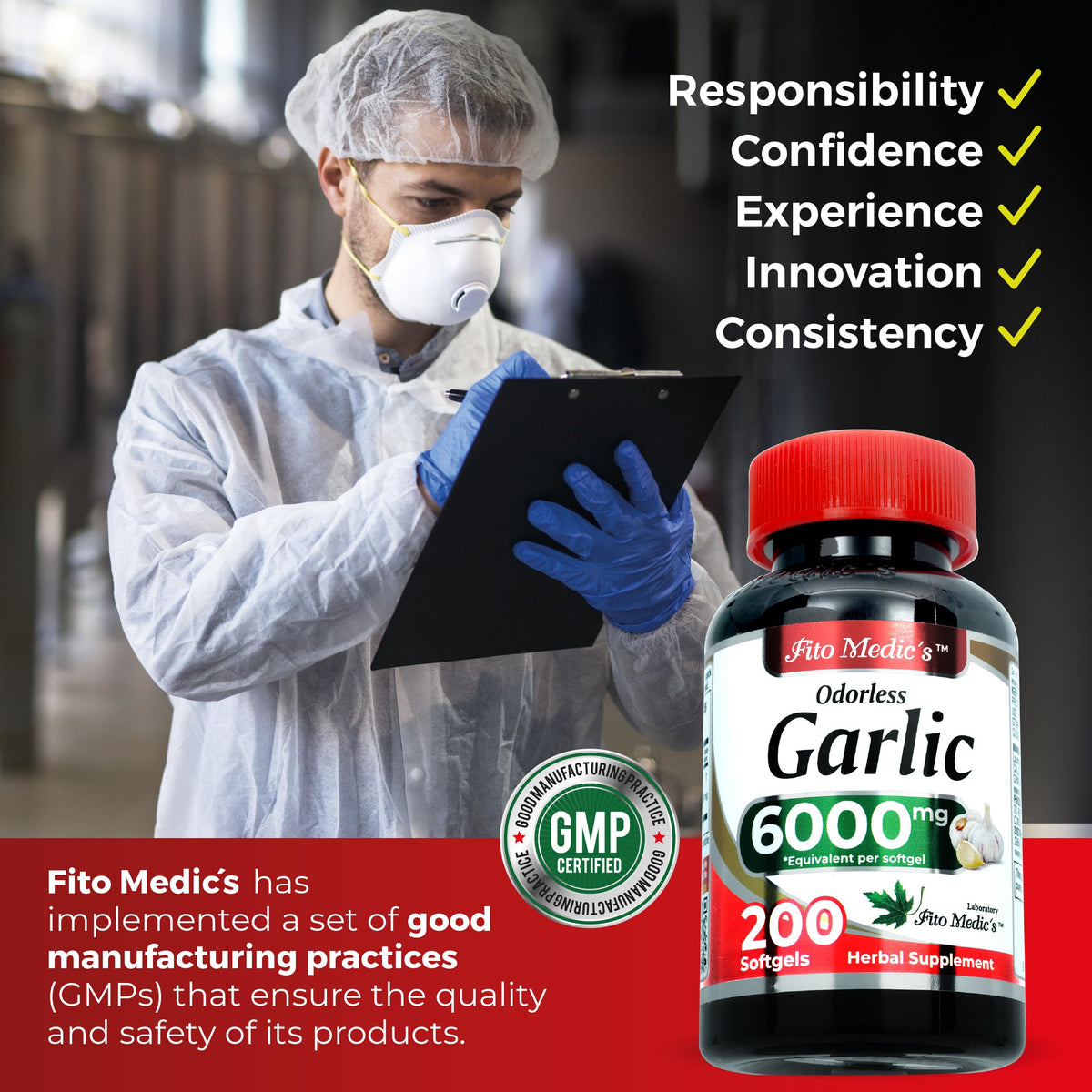 Garlic Supplements 200 Softgels F814337