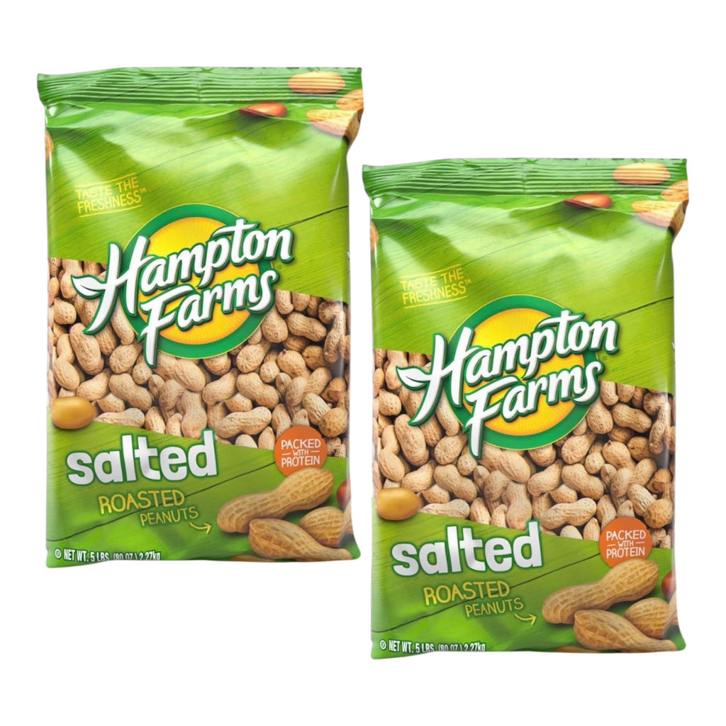 Salted In-Shell Peanuts 5 lb Bag Pack of 2 C395