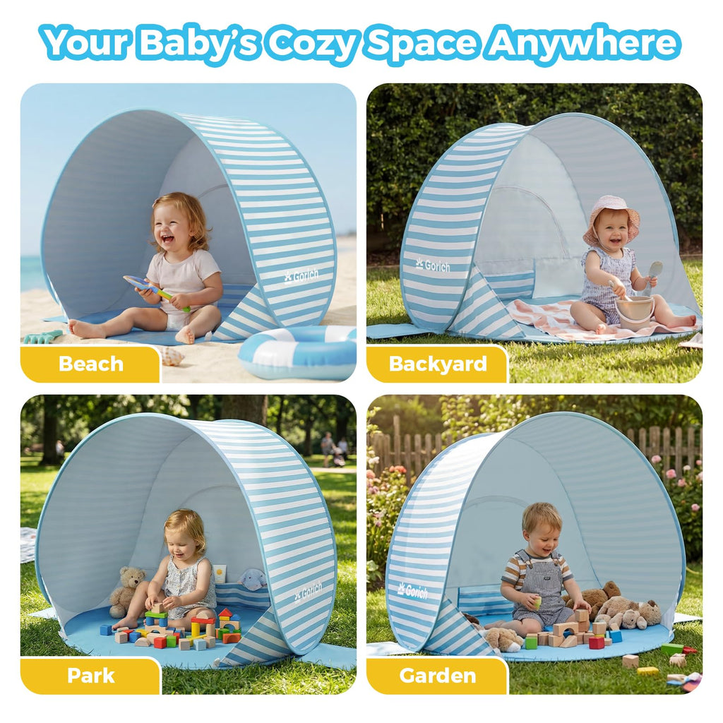 Pop Up Baby Beach Tent with UPF50+ UV Protection E6600