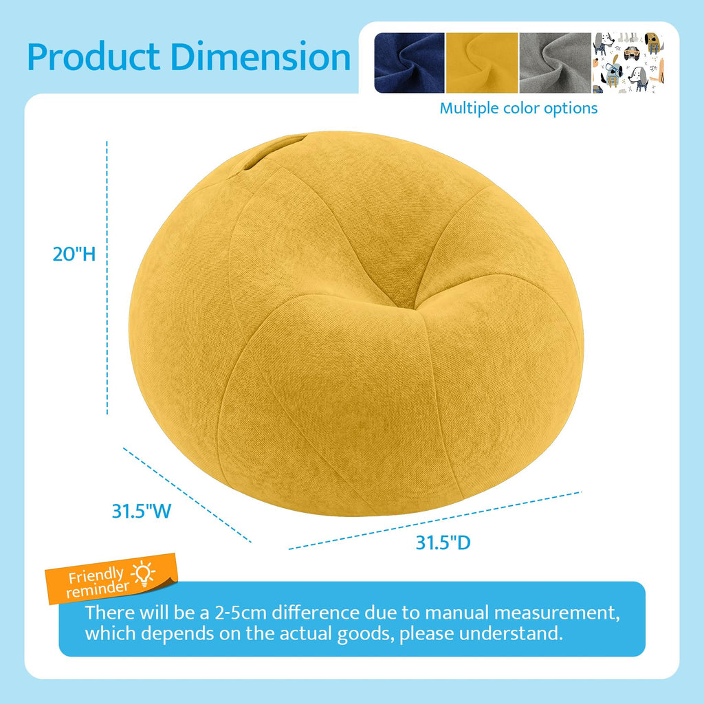 Kids Bean Bag Chair with Armrests F7842