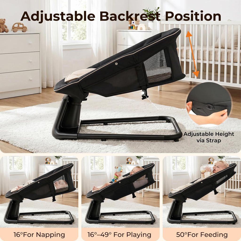 7 in 1 Pack and Play with Bassinet and Changing Station, Portable Electric Baby Swing G50508
