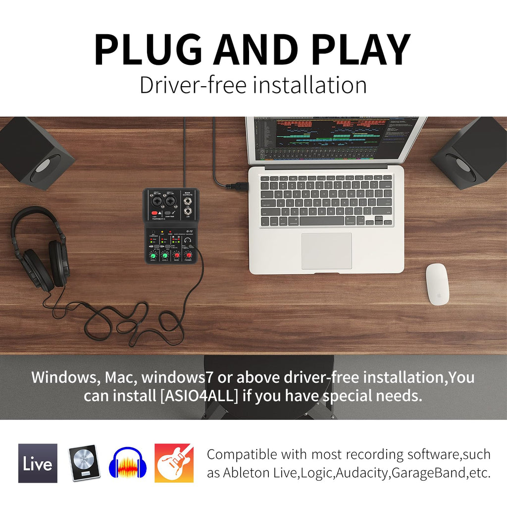USB Audio Interface with XLR and 3.55m Microphone Jack U68333