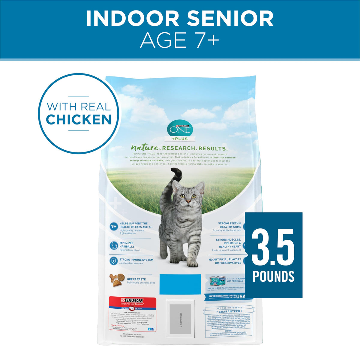 Senior Dry Cat Food 3.5 lb Bag I924037