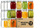 16oz Regular Mouth Mason Jars 18 Pack V4634
