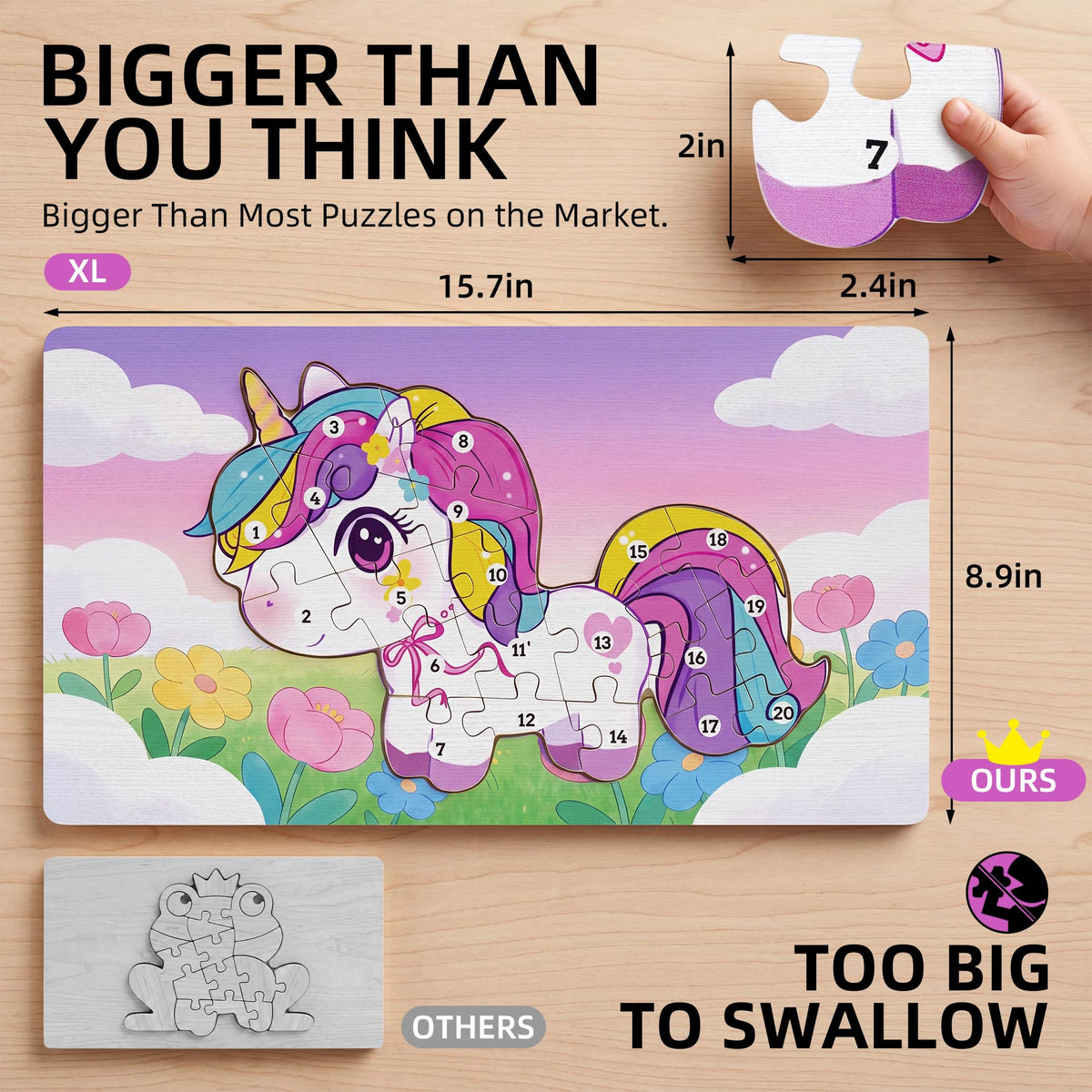 Wooden Puzzle for Toddlers Age 3-5 K701198