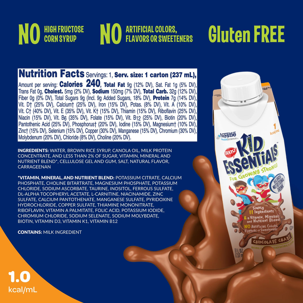 Chocolate Nutritional Drink 8 Fl Oz V255