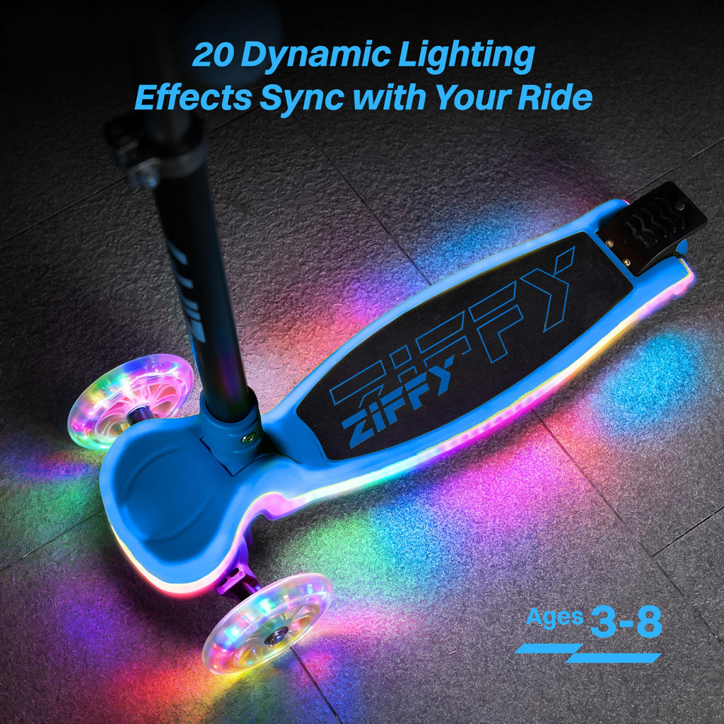 Light-Up 3 Wheel Kids Scooter with LED Lights W740791